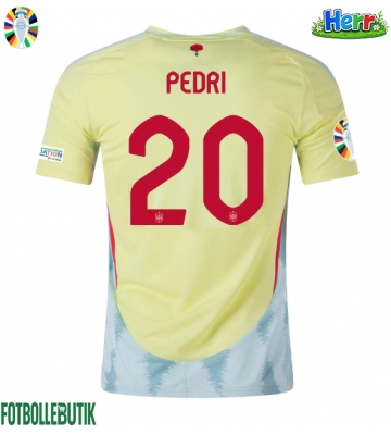 Spanien Pedri Gonzalez #20 Bortatröja EM 2024 Kortärmad